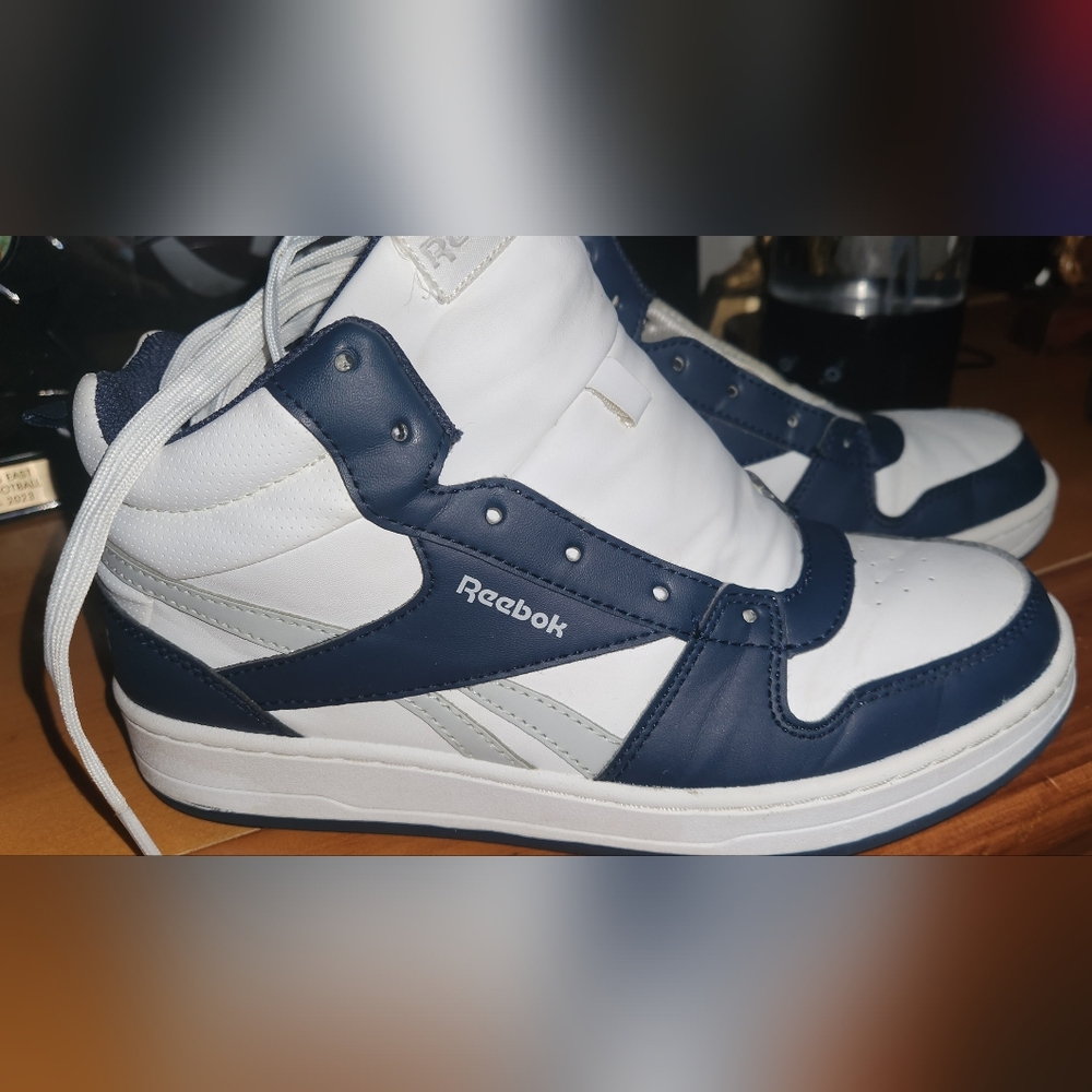 Reebok Navy and White Sneakers